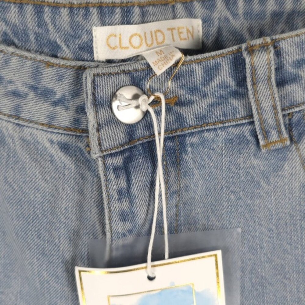 NWT CLOUD TEN Hi Rise Distressed Ripped at Knees Jeans Style CP2398 Size M - Picture 4 of 14